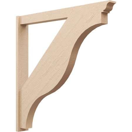 Ekena Millwork 5 1/2-in W x 48-in D x 48-in H Funston Trad Rough Cedar Woodgrain TimberThane Outlooker, Primed Tan OUTUR055X48X48FST04RCPR